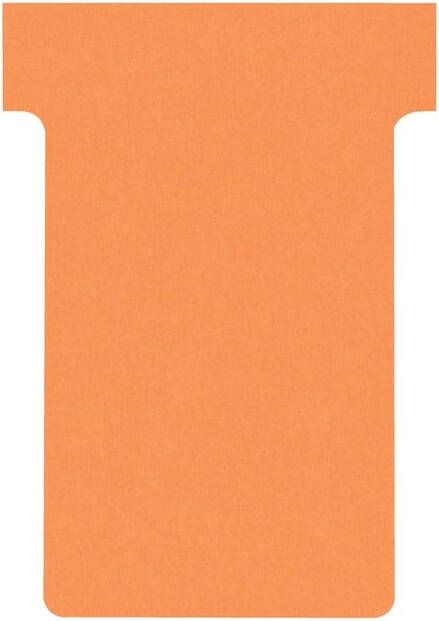 Nobo T-planbordkaarten index 2 ft 85 x 60 mm oranje