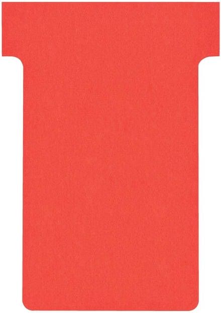 Nobo T-planbordkaarten index 2 ft 85 x 60 mm rood