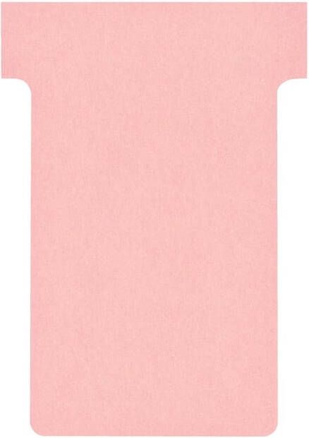 Nobo T-planbordkaarten index 2 ft 85 x 60 mm roze