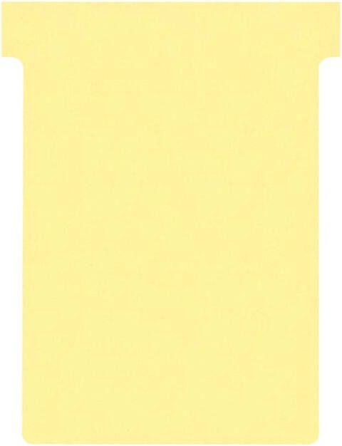 Nobo T-planbordkaarten index 3 ft 120 x 92 mm geel