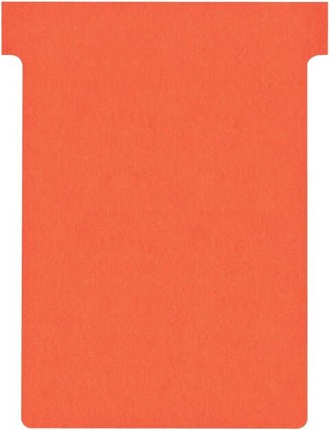 Nobo T-kaart nr.3 80mm rood 100 stuks