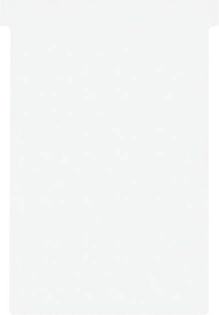 Nobo T-planbordkaarten index 4 ft 180 x 124 mm wit