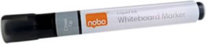 Nobo Viltstift whiteboard Liquid ink drymarker schuin zwart 4mm