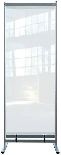 Nobo Premium Plus vrijstaande vloerscheidingspaneel doorzichtig PVC 780 x 2060 mm