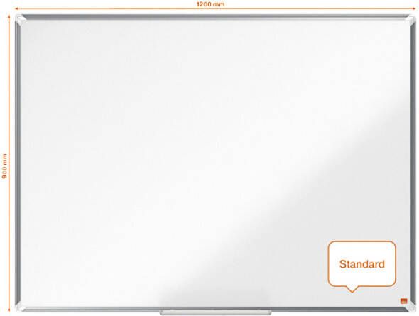 Nobo Premium Plus whiteboard emaille magnetisch 90 x 120 cm