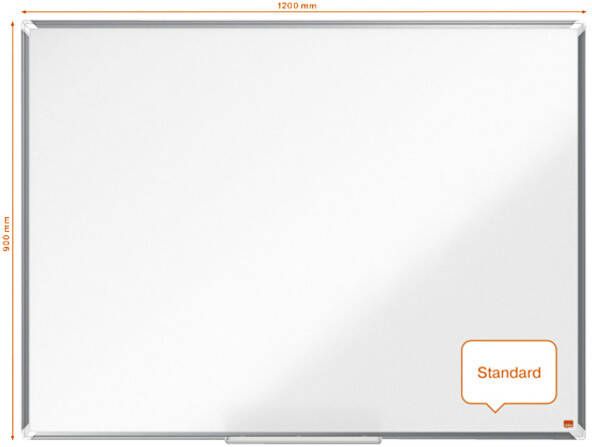 Nobo Premium Plus whiteboard gelakt staal magnetisch 90 x 120 cm