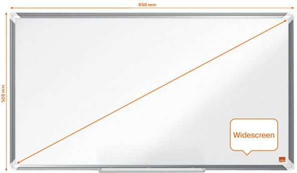 Nobo Premium Plus Widescreen magnetisch whiteboard gelakt staal ft 89 x 50 cm - Foto 4