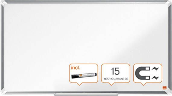 Nobo Premium Plus Widescreen magnetisch whiteboard gelakt staal ft 89 x 50 cm - Foto 5