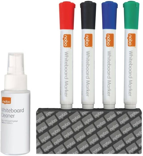 Nobo droog uitwisbare Whiteboard Accessoire Starterkit