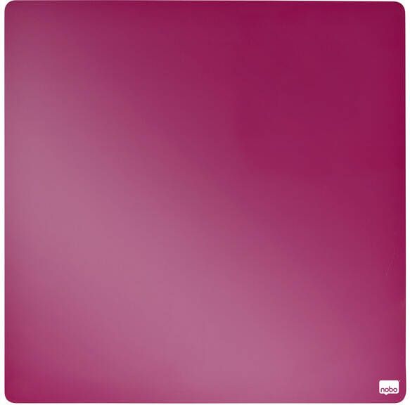 Nobo Whiteboard tegel 36x36cm roze magnetisch - Foto 1