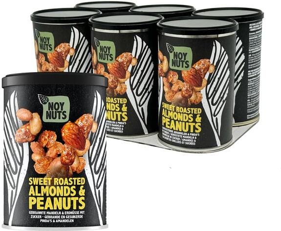 NoyNuts Pinda's gesuikerd en gebrand met amandelen blik 135 gram