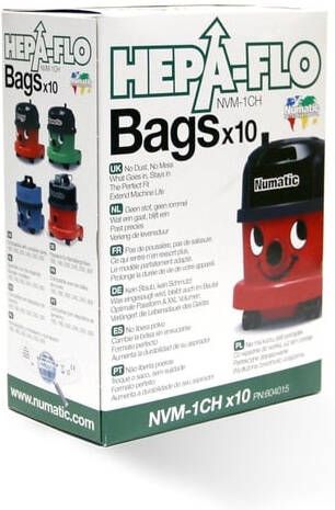 Numatic Stofzuigerzak Hepa Flo NVM-1CH microvezel Original 10 stuks