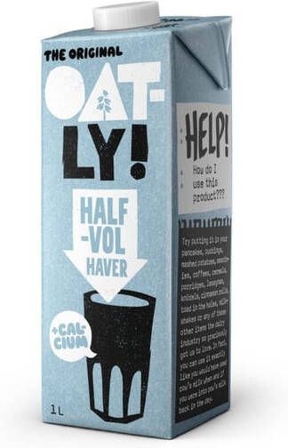 Oatly Haverdrank halfvol 1 liter