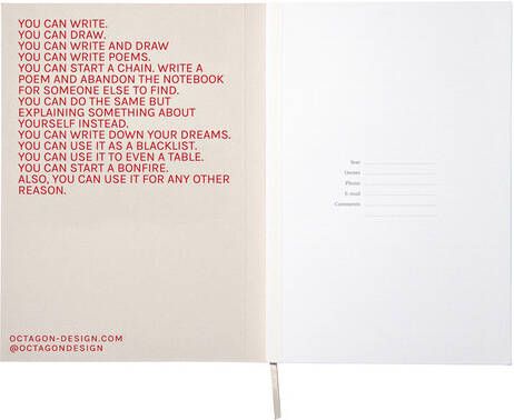 OctÃ gon Notitieboek Octagon DRAMA A5 135x200mm dots crÃ¨me - Foto 2