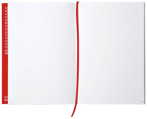 OctÃ gon Notitieboek Octagon DUNNO A5 135x200mm dots rood - Foto 2
