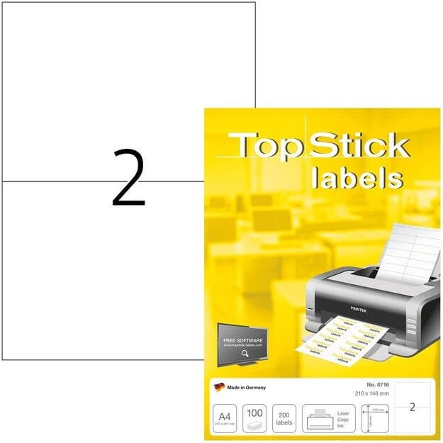 Office Etiket 210x148mm 200 stuks