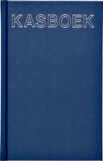 Office Kasboek 103x165mm 192blz 1 kolom blauw