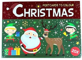 Office Kleurkaarten kerst blok Ã  20 kaarten