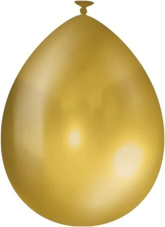 Office Balloons metallic 10 pcs Gold
