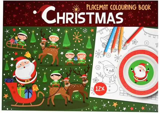 Office Kleurboek Kerst placemets A3 12 vellen
