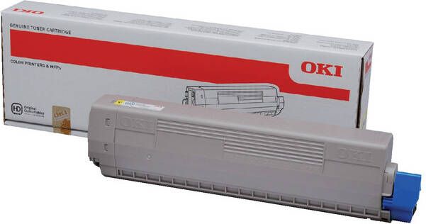 Oki Toner Kit geel 10000 pagina&apos;s 44844505