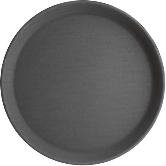 Olympia Dienblad Kristallon antislip rondØ35.6cm PP zwart