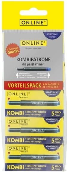 Online Inktpatroon Kombi blauw blister Ã  5 doosjes Ã  5 stuks