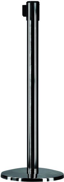 OPUS 2 Afzetpaal met lint 2500mm zwart - Foto 2