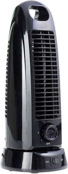 OPUS 2 Ventilator mini toren draaibaar zwart - Foto 1