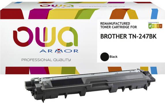 OWA Toner alternatief tbv Brother TN-247BK zwart