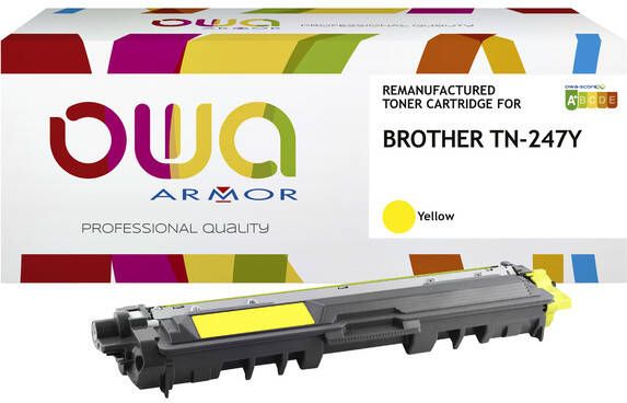 OWA Toner alternatief tbv Brother TN-247Y geel