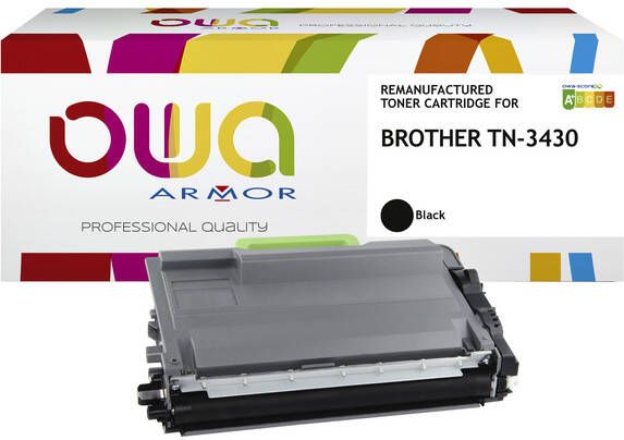 OWA (OAR) Toner OWA alternatief tbv Brother TN-3430BK zwart