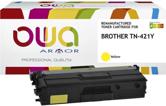 OWA (OAR) Toner OWA alternatief tbv Brother TN-421Y geel