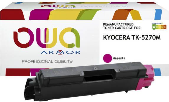 OWA (OAR) Toner OWA alternatief tbv Kyocera TK-5270M rood