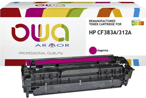 OWA (OAR) Tonercartridge OWA alternatief tbv HP CF383A rood