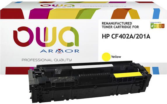 OWA (OAR) Tonercartridge OWA alternatief tbv HP CF402A geel