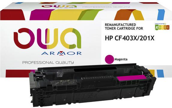 OWA (OAR) Tonercartridge OWA alternatief tbv HP CF403X rood