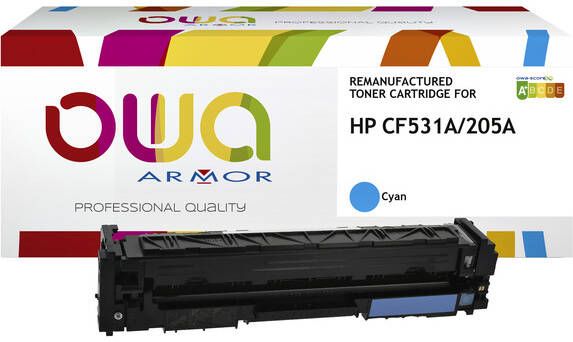 OWA (OAR) Tonercartridge OWA alternatief tbv HP CF531A blauw