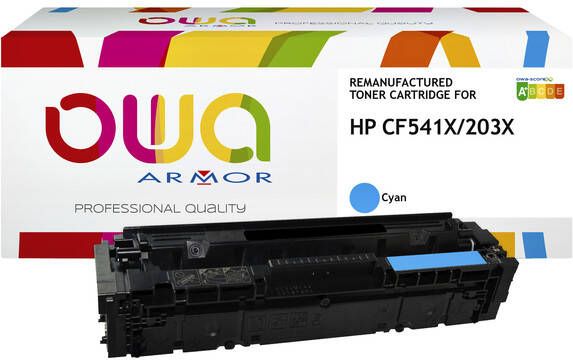 OWA (OAR) Tonercartridge OWA alternatief tbv HP CF541X blauw
