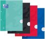 Oxford Cursusblok School A4 ruit 5x5mm 2-gaats 200 pagina's 80gr assorti - Thumbnail 2