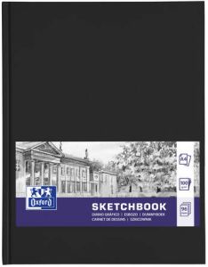 Oxford "Sketchbook" dummyboek 96 vel 100 g m² ft A4 zwart