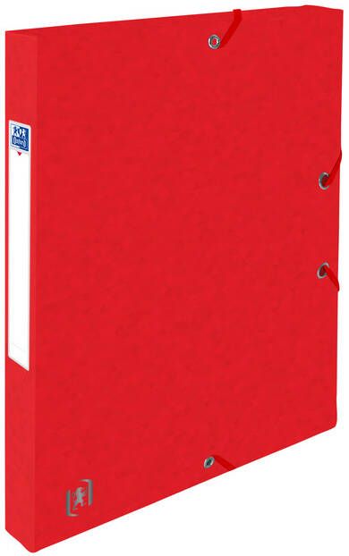 Oxford Elastobox Top File+ A4 25mm rood