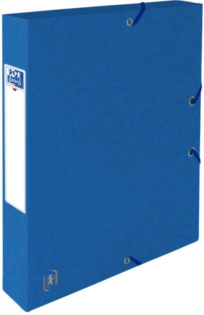Oxford Elastobox Top File+ A4 40mm blauw