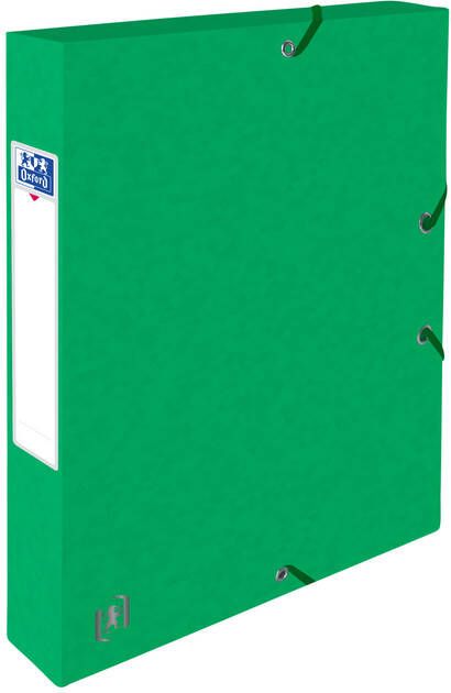 Oxford Elastobox Top File+ A4 40mm groen