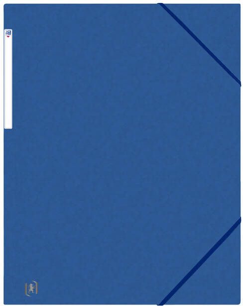 Oxford Elastomap Top File+ A3 3 kleppen 390gr blauw