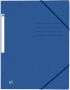Oxford Elastomap Top File+ A4 3 kleppen 390gr blauw - Thumbnail 2