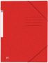 Oxford Elastomap Top File+ A4 3 kleppen 390gr rood - Thumbnail 2