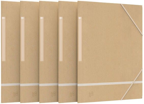 HAMELIN OXFORD Touareg elastomap A4 karton beige wit pak 5