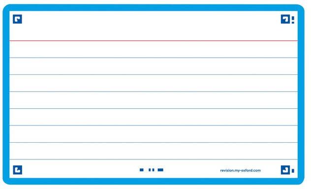 HAMELIN OXFORD FLASH 2.0 flashcards 75x125mm gelijnd turquoise pak 80