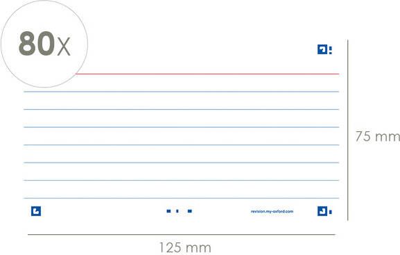 Oxford Flash 2.0 flashcard starterkit gelijnd A7 wit pak van 80 vel - Foto 4